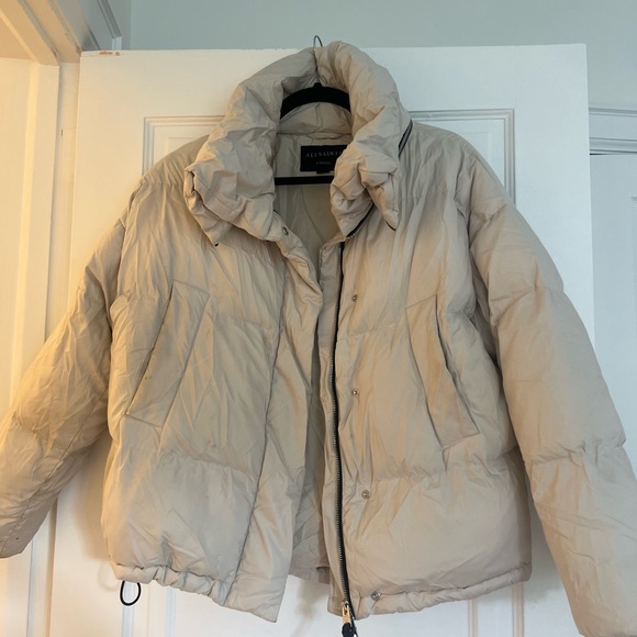 ALL SAINTS WHITE PUFFER JACKET - Picture 3 of 6